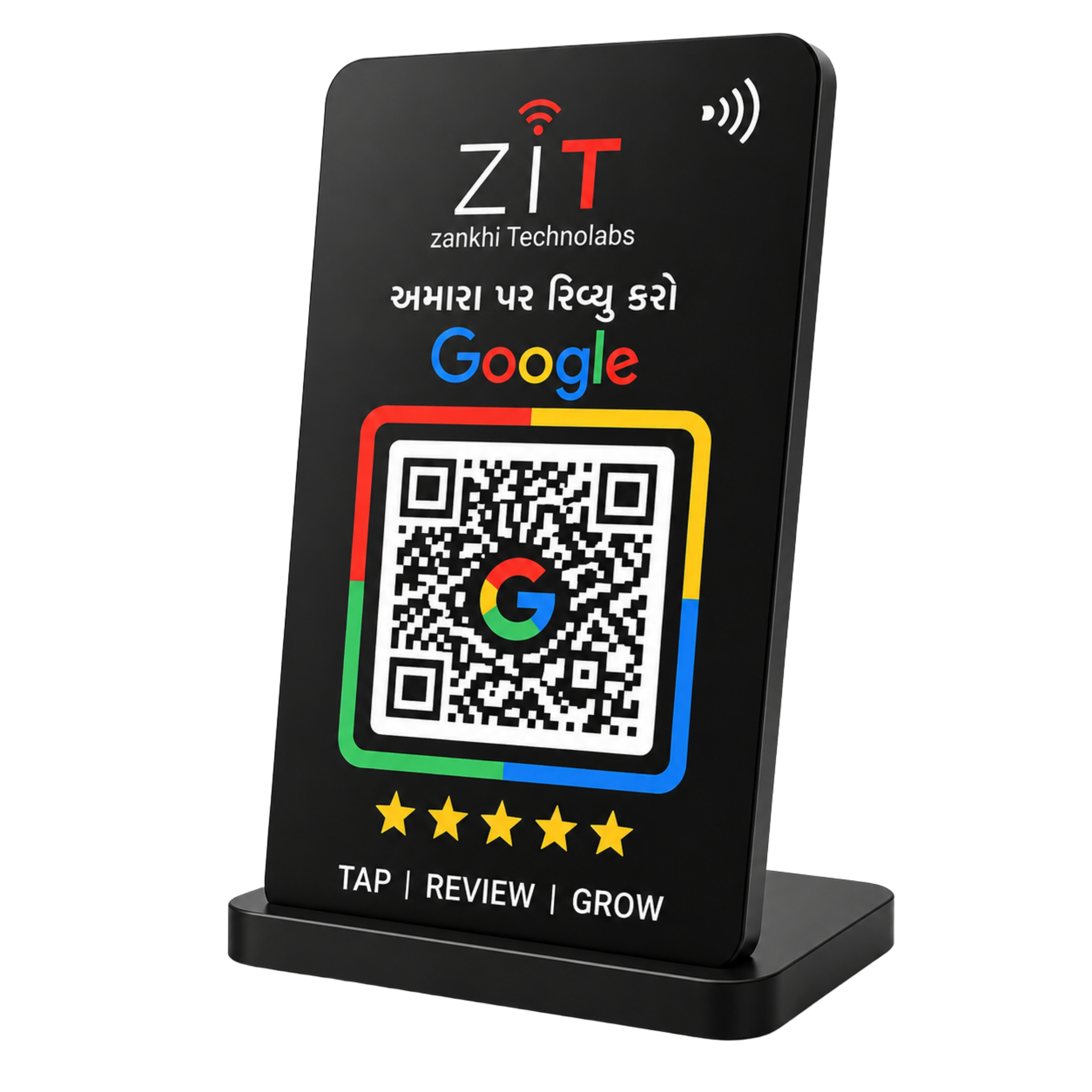 NFC Google Review Standee for Counters